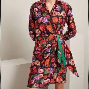 Intrend Floral Wrap Dress Size 8